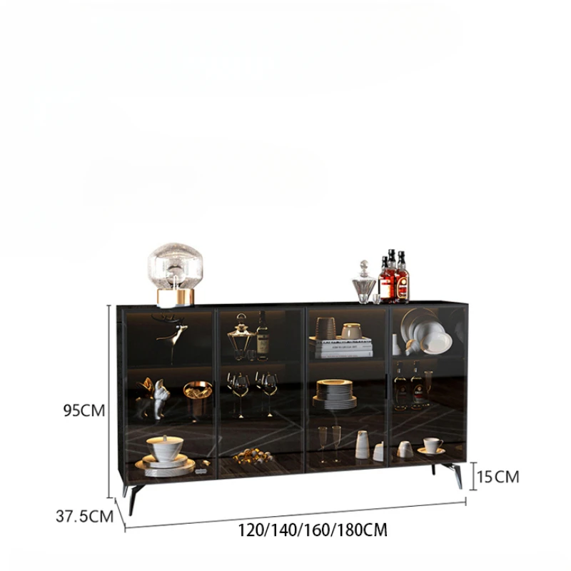 JJJJModern Wine Display Cabinets Storage Glass Organizer Corner Cabinets Home Showcase Armoires De Salon Living Room Furniture