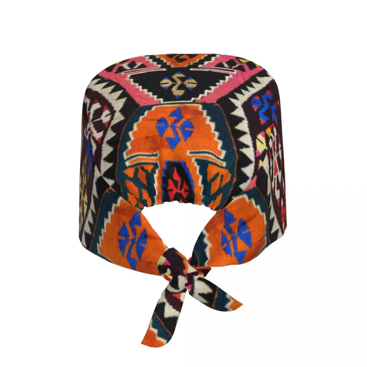 Antique Style Kilim Navaho Weave Woven Textile Working Cap Surgical Hats Men Women Operating Room Cap Nursing Cap Lab Works Hat