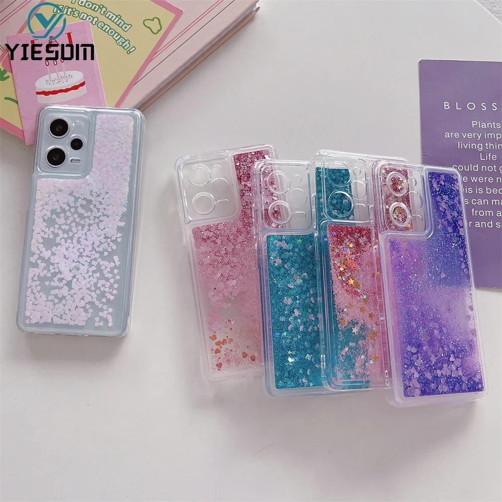 Glitter Silicone Case For Xiaomi Redmi 13C 12 12C 10C 10 10A 9C 9A 9T Clear Soft Phone Cover