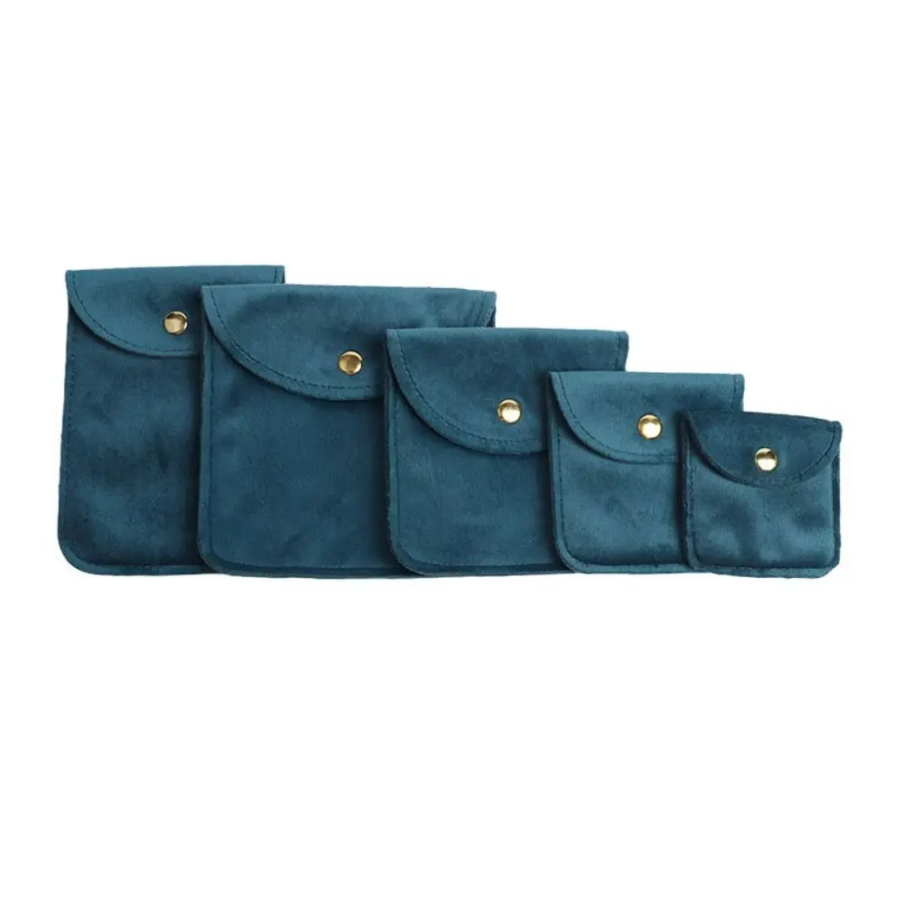 

5 шт. бархатная сумка для упаковки ювелирных изделий, браслет, серьги, кольца, ожерелье, чехол для хранения ювелирных изделий, органайзер, большая вместимость