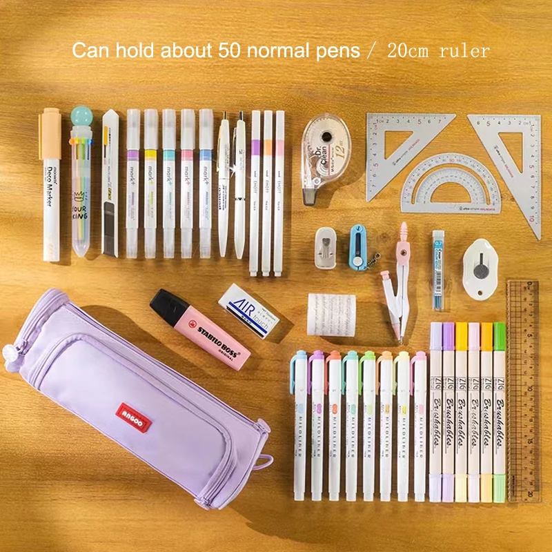 Trousse à Crayons à 3 Compartiments pour Poudres de Lycée, Fournitures de Rentrée Sвpour Garçon et Fille