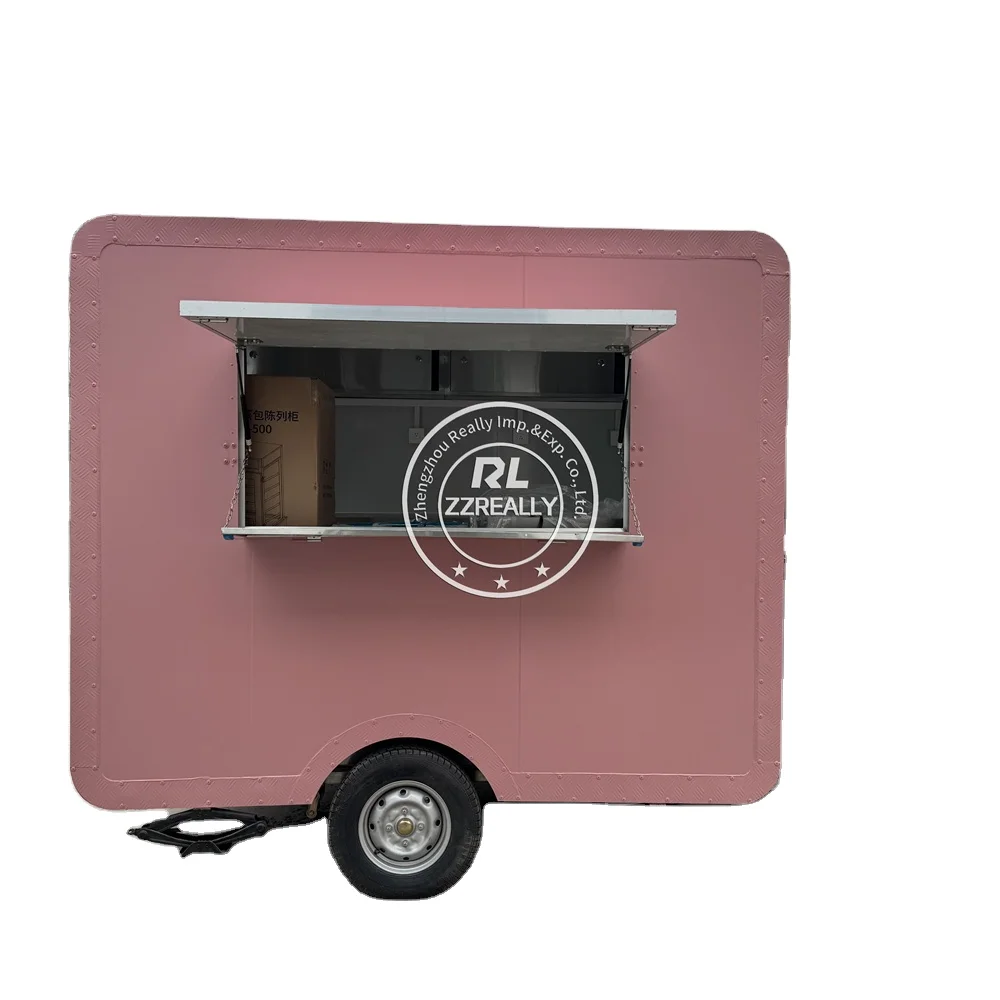Fabricação de reboque de comida para churrasco China fábrica restaurante carrinho de venda de alimentos caminhão de comida móvel padrão dos EUA