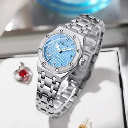 CHENXI NEW Women's Watches 2024 Silver Stainless Steel Quartz Waterproof Wristwatch Brand Luxury Elegant Watch For Female Gifts