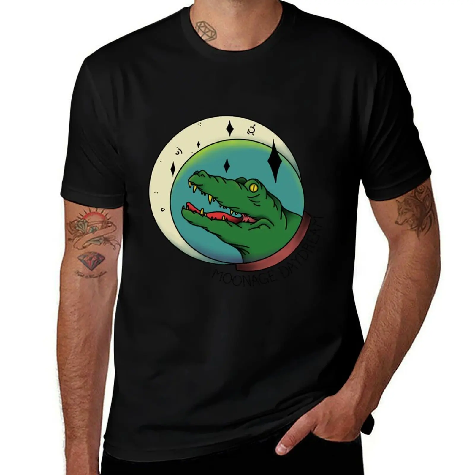 moonage daydream T-Shirt Basic Solid Tee for Daily Use T-Shirt