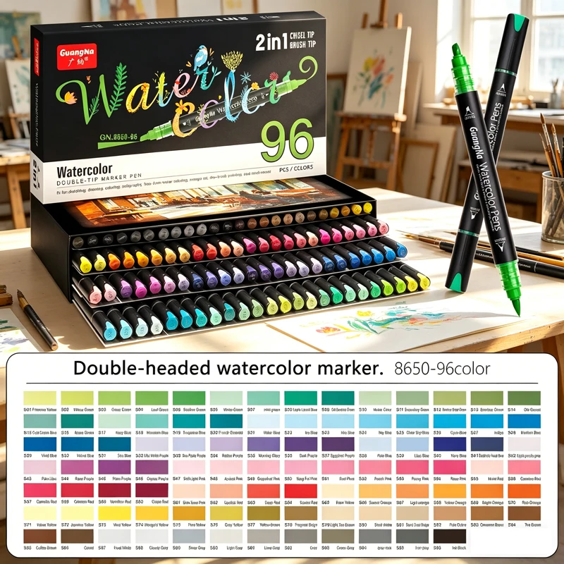 stylos-pinceaux-aquarelle-96-couleurs-pointe-double-flexible-en-nylon-veritable-marqueurs-de-peinture-pour-artistes-debutants-en-peinture-livres-de-coloriage
