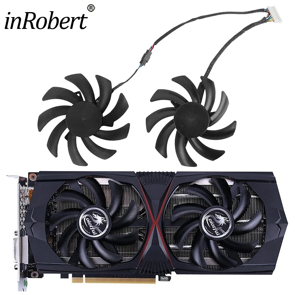 

85MM 8pin Graphics Video Card Fan Replacement For Colorful GeForce RTX 2060 6G-V Cooler Fan