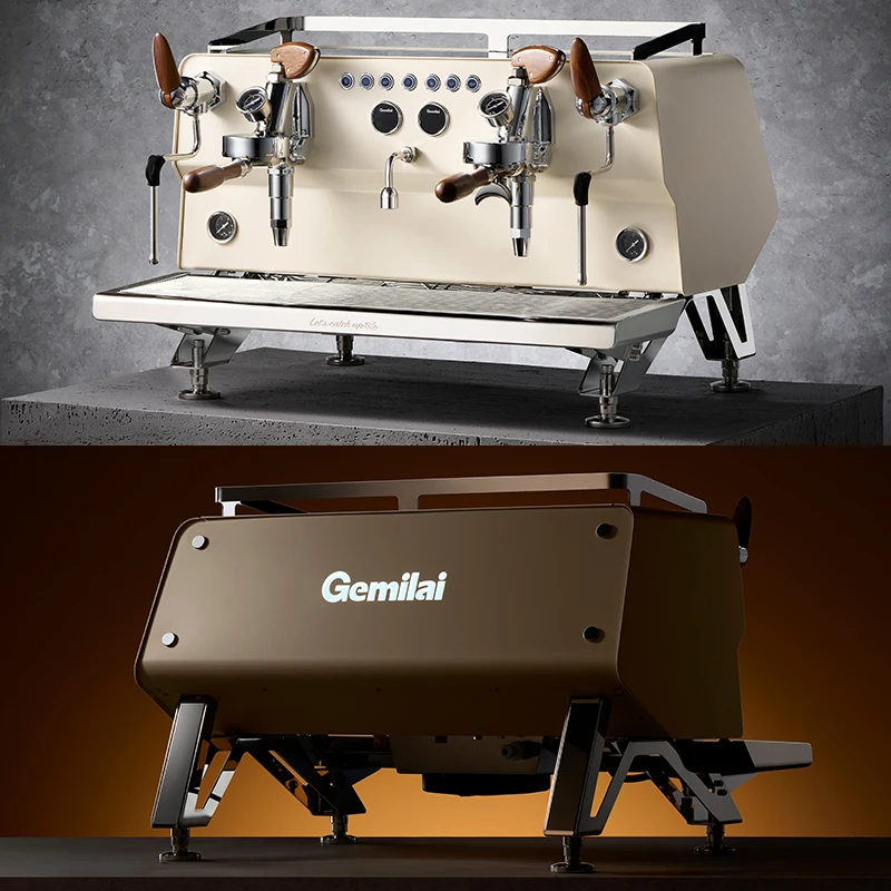 Gemilai G3226C Best Cappuccino Commercial Double Group Coffee Maker Machine