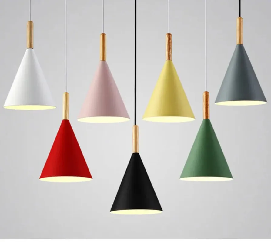 Modern Bedroom Chandelier E27 Colorful Home Decoration Lighting Dining Room and Bar Display Spotlight