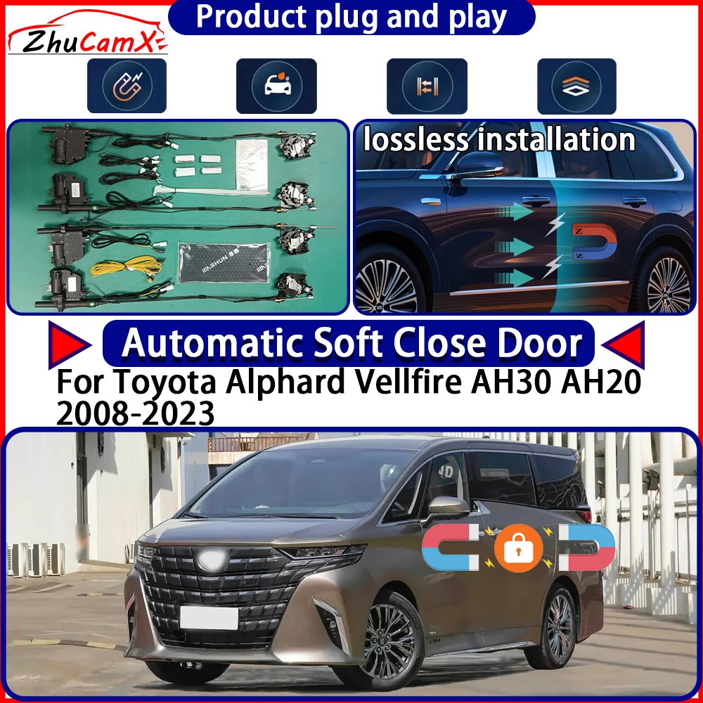 

Door Lock Actuator for Toyota Alphard Vellfire AH30 AH20 2008-2023 Soft Close Door Kit Power Latch System Auto Pull Door Easy