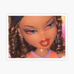 High Bratz Doll 5PCS Stickers for Cartoon Wall Print Car Anime Home Background Bumper Water Bottles Cute Room Decorations