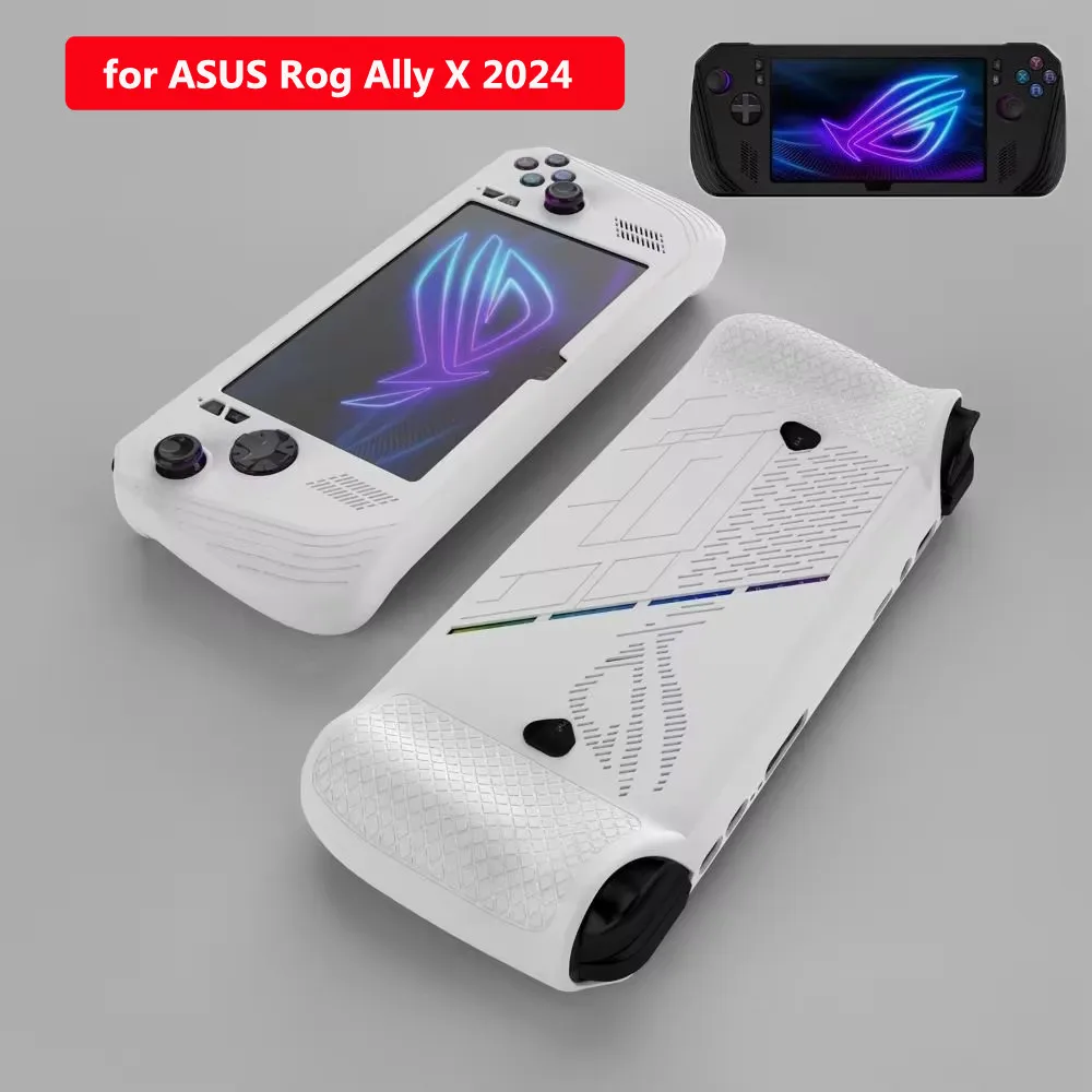 Silicone Gaming Handhelds Case Non-slip Shockproof Host Shell Dustproof Full Protection for ASUS ROG Ally X 2024