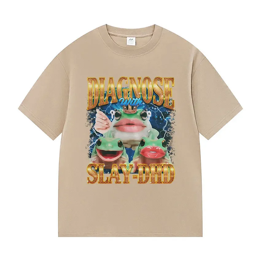 تي شيرت الضفدع المضحك الأكثر مبيعًا تي شيرت لطيف وروح الدعابة بأكمام قصيرة تي شيرت عصري وفضفاض