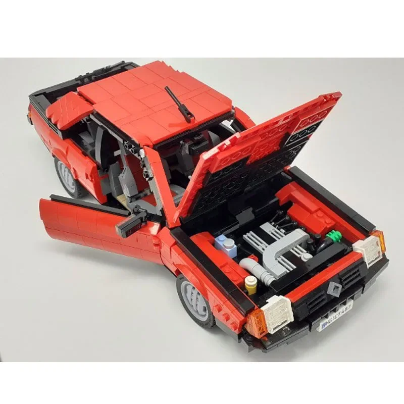 MOC-127643 Red New Classic Supercar Racing Building Block Model 1396 Parts MOC Creative Boy Birthday Building Blocks Toy Gift