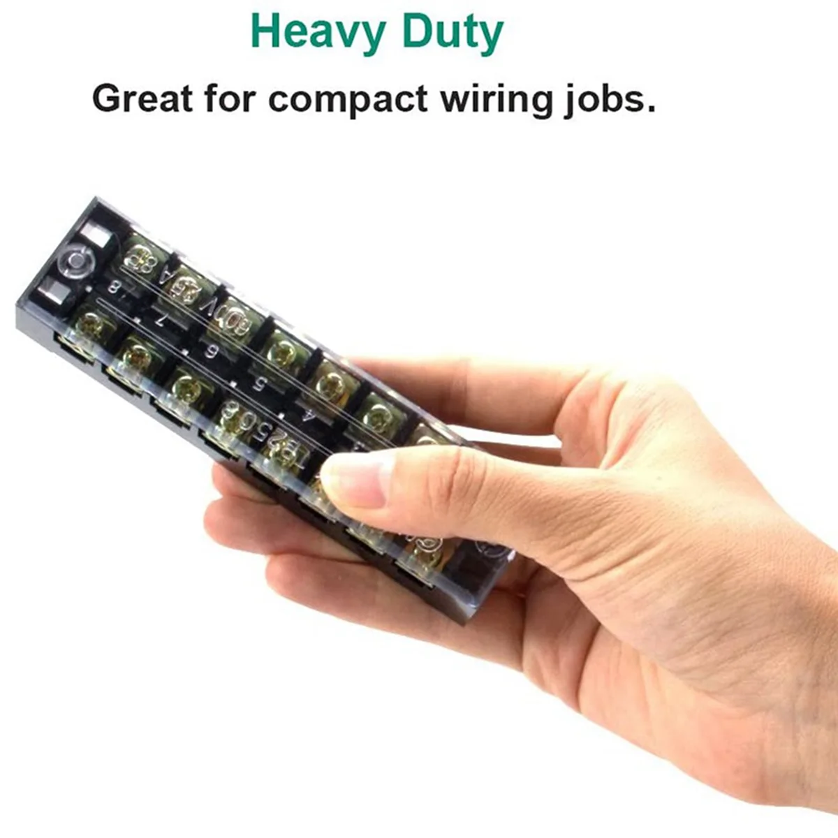 High-end 4 Pc 8P Terminal Block, 4 Pc 8P Shorting Bar, TB1505 Flame Retardant Copper Terminal Short-Circuit Terminal