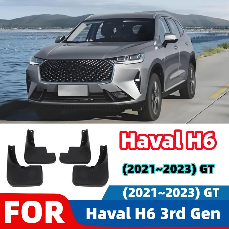 Für Haval H6 3rd Gen 2021 ~ 2023 GT Auto Schmutzfänger Heavy Duty Wasserdichte Kotflügel Spritzschutz Kotflügel Einfache Installation Zubehör