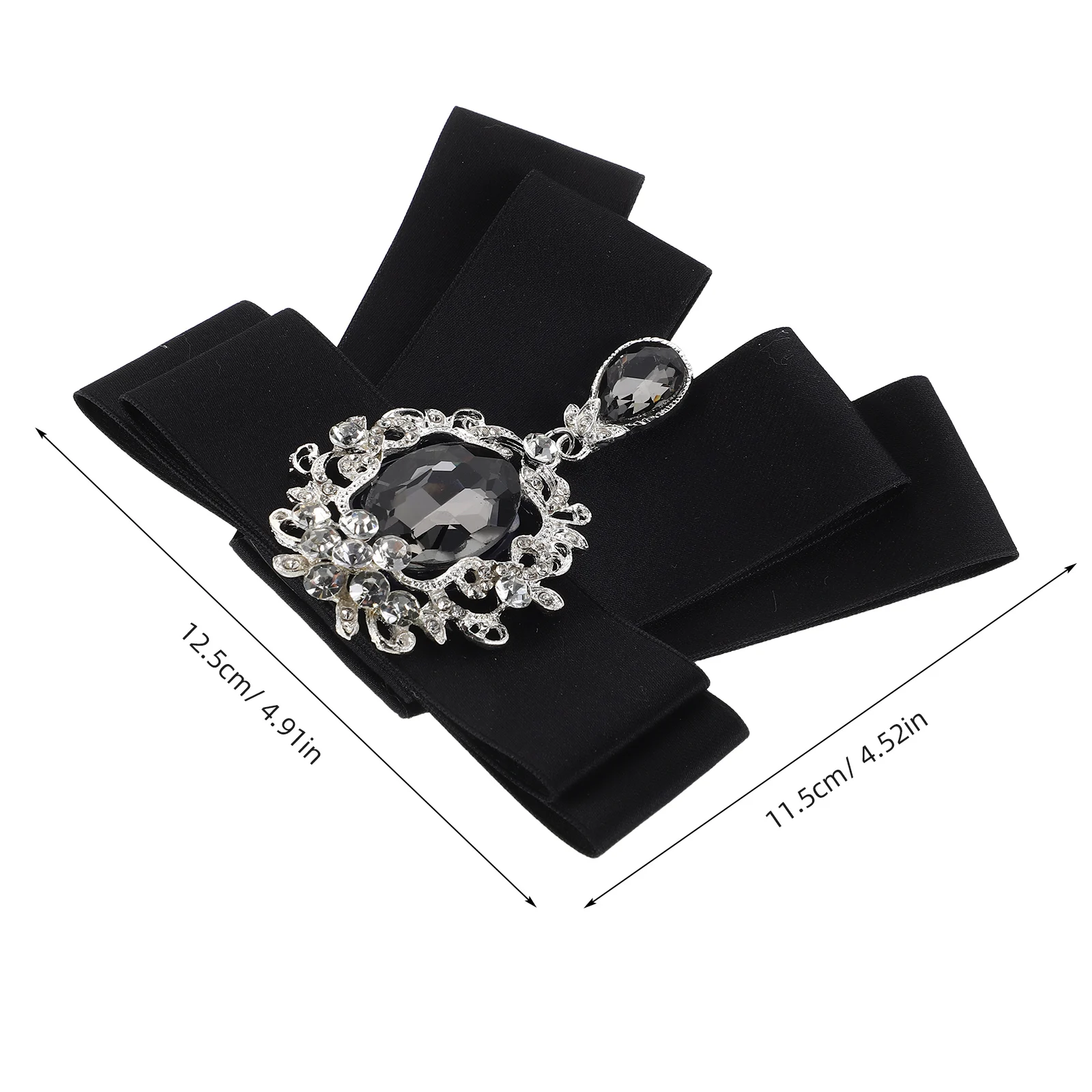 الرجال ربطة القوس فيونكة بروش حجر الراين كليب على ربطة قبل تعادل ربطة حفل زفاف رفقاء البدلة اكسسوارات شريط خمر رسمي #4