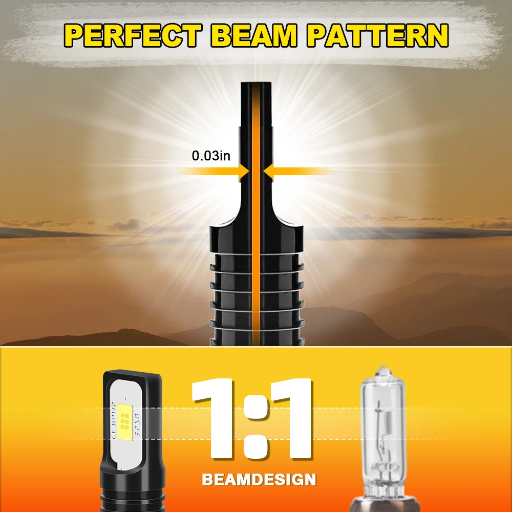 ไฟตัดหมอก 2 ชิ้น สำหรับรถยนต์ซันยอง เร็กซ์ตัน ปี 2003 2004 2005 รุ่น 3570 CSP สีขาวสว่าง 6000K 12V 90W หลอดไฟ 881 889 ความสว่าง 15000 ลูเมน แบบเสียบใช้งานได้ทันที