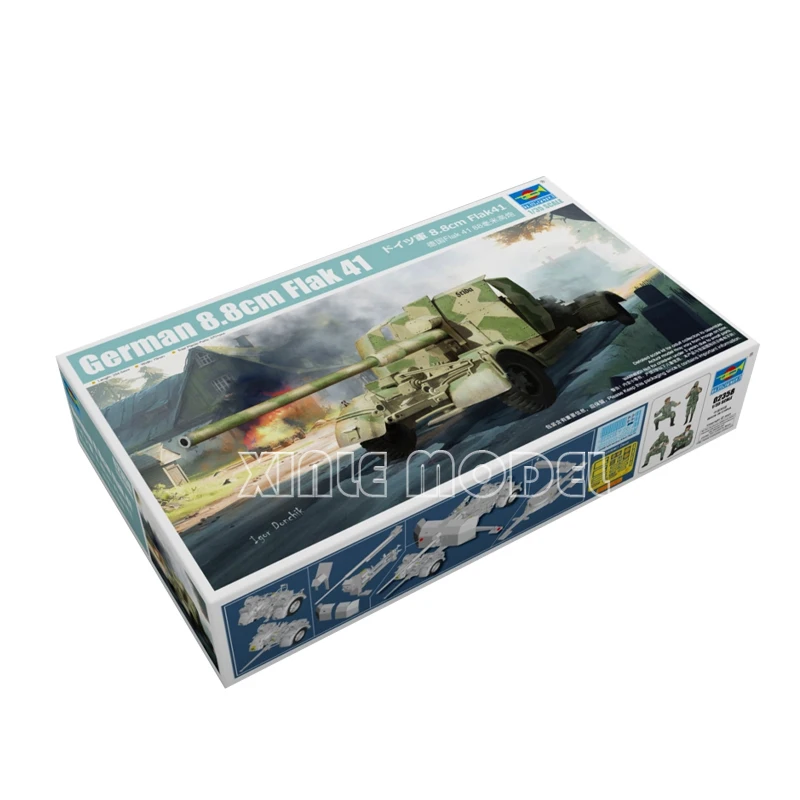 

Trumpeter Tank Scale Model Kit TP02358 Flak 41 88mm Anti Aircraft Gun from Germany 1/35