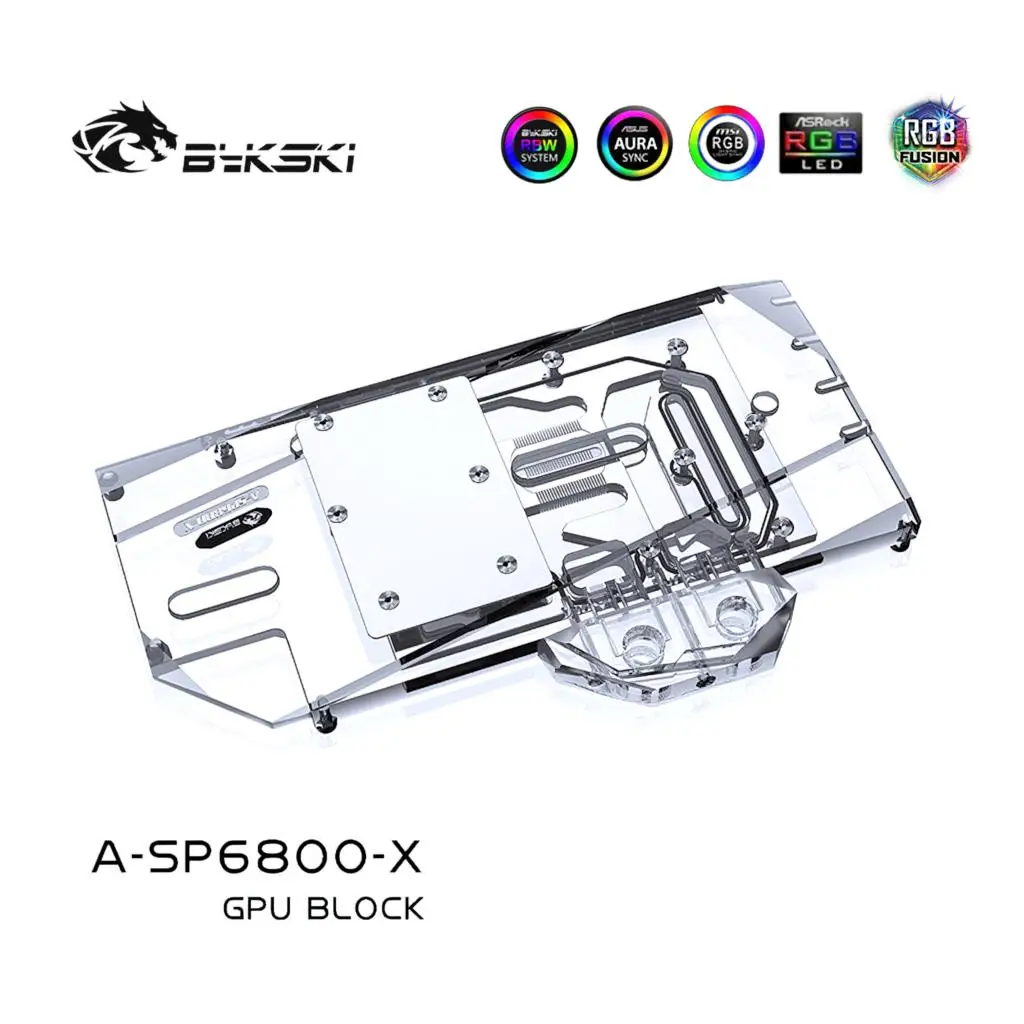 

Bykski GPU Water Cooling Block for Sapphire 6800XT NITRO+ A-SP6800-X