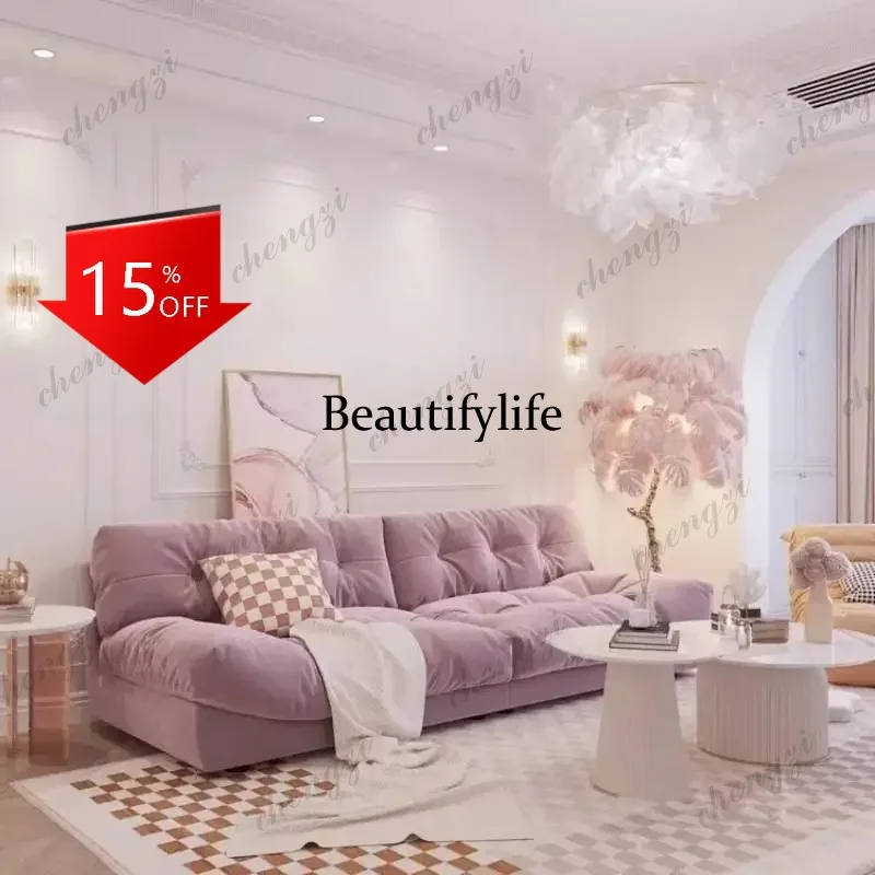R134 Purple Luxury Living Room Sofas Cheap Minimalist Modern Cute Living Room Sofas Japanese Corduroy Woonkamerbanken Furniture