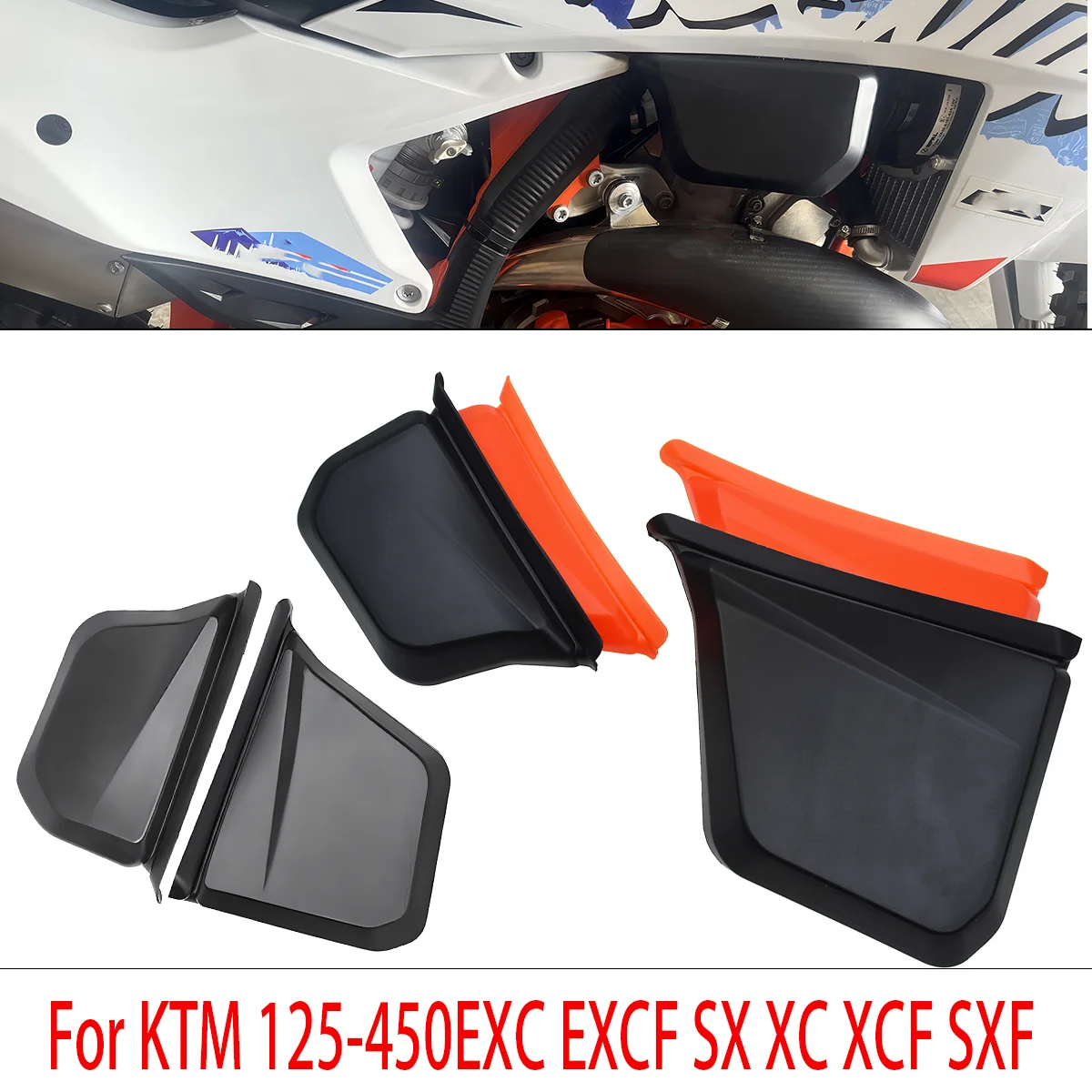 

Fuel Tank Shield Cover Guard Left Right Pair Protector Motorcycle Accessories For KTM Six Days Hardenduro CKD 2023-2024
