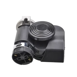 12V Black Snail Compact Dual Air Horn Sound Signal Car Air Horn For Car Vehicle Motorcycle Yacht Boat SUV Bike Train