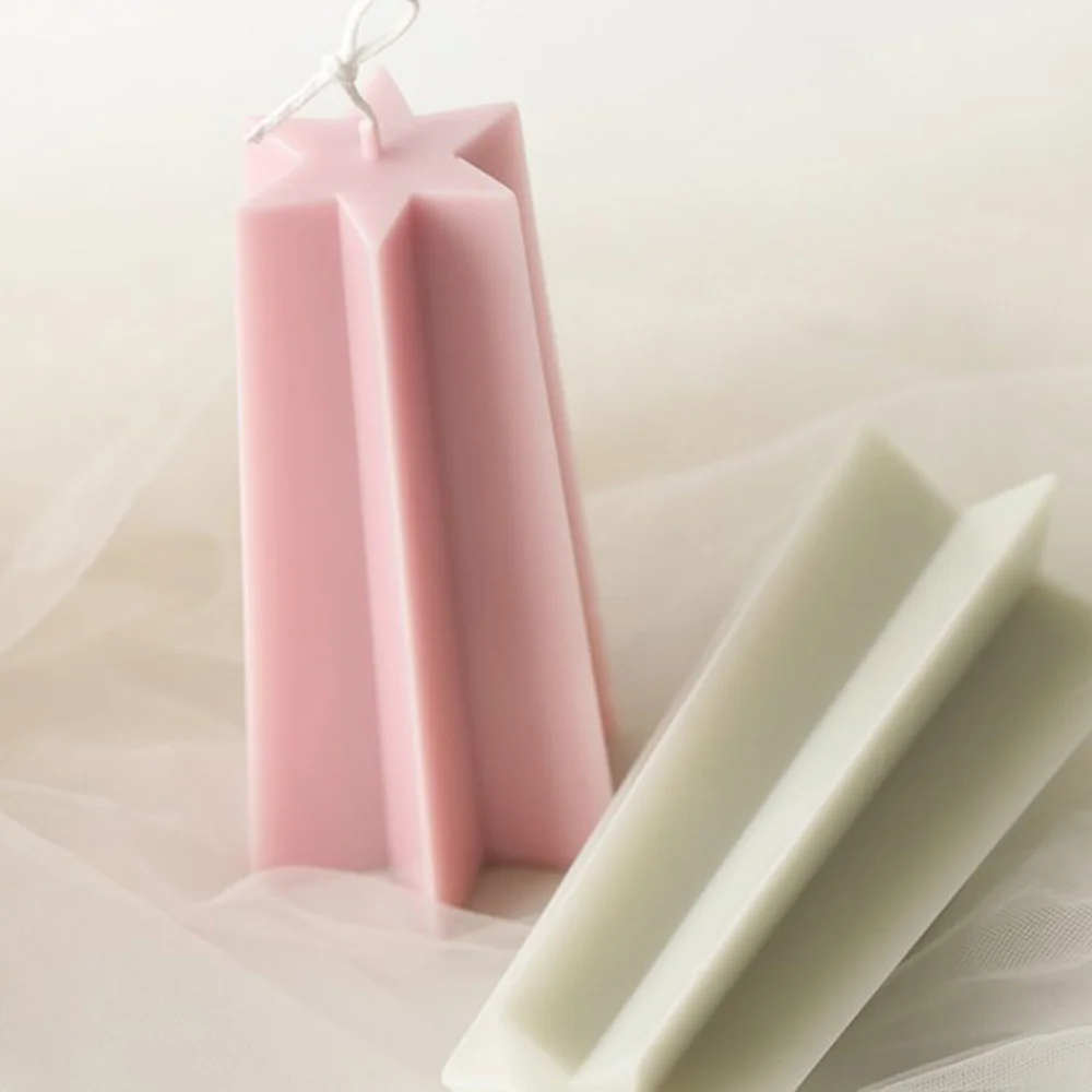 AEE4-Creative مسدس قالب شمع ستار الديكور الشموع أدوات قوالب الشموع لتقوم بها بنفسك شكل شمعة ، قوالب صنع الشموع #4