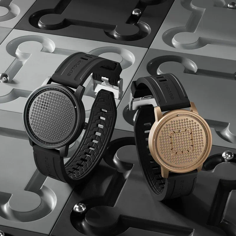 EUTOUR  New Magnetic Fashion Casual Quartz Watch Simple Men's Watches Silicone Strap Unisex Watches