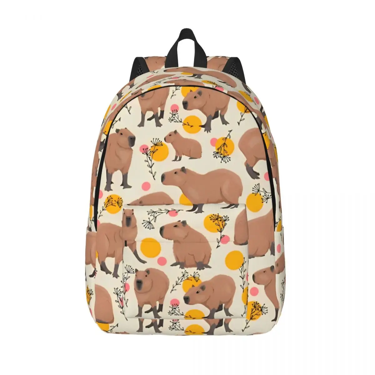 Cute Cartoon Capybara Backpack Elementary High College School Student Bookbag Teens Daypack Travel