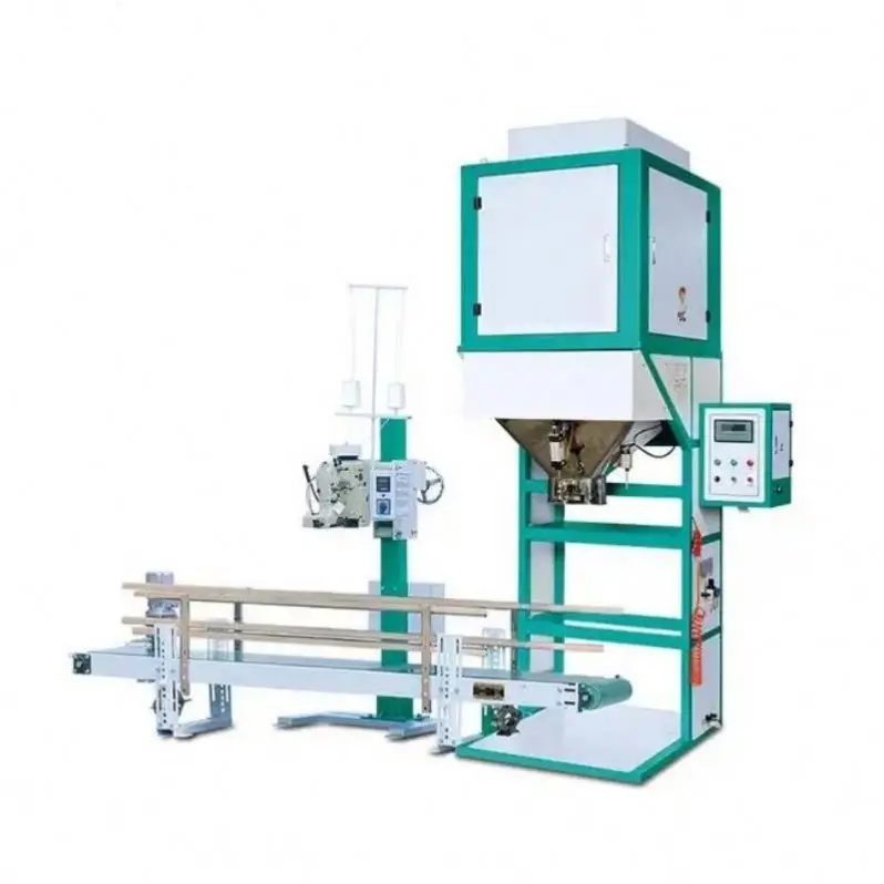 1-100Kg Beans Seed Corn Grain Rice Filling Weighing and Packing Machine Spices Coal Packaging Machinery