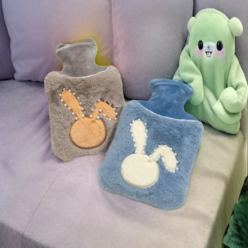 

Новый мешок для горячей воды с наполнением водой для студентов, милый мешок для горячей воды с руками и ручками, портативный мешок для горячей воды