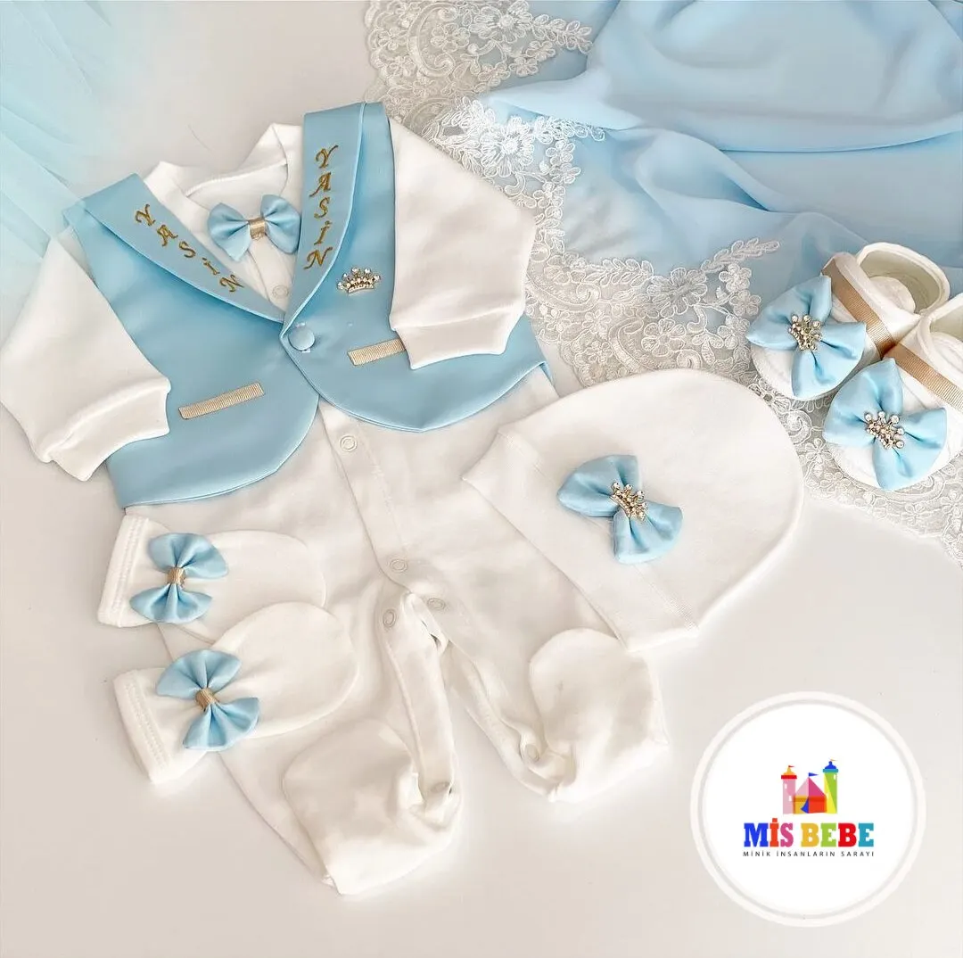 5-Pcs baby boy set clothing personalized outfit custom baby boy winter clothes reception sets born groups