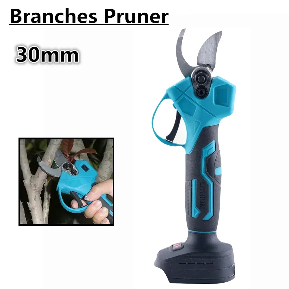 Electric Pruning Shears Rechargeable Landscaping Fruit Tree Lithium Electric Scissors Wireless Branch Pruning Tool
