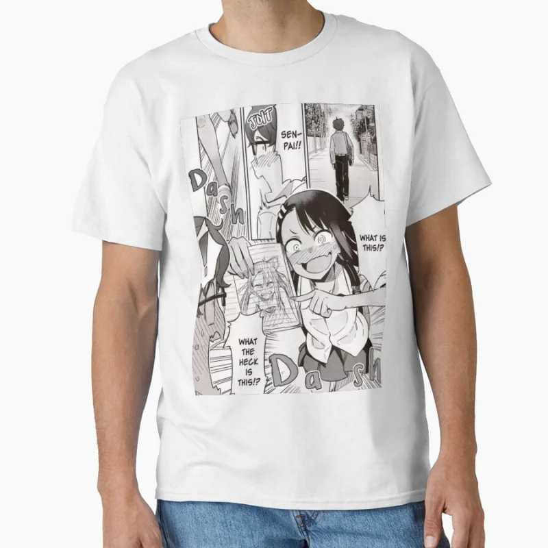

Hayase nagatoro Dont Toy With Me Anime T shirt for man Large size Tops Manga Graphic Print Y2k Clothes Cartoon Tee