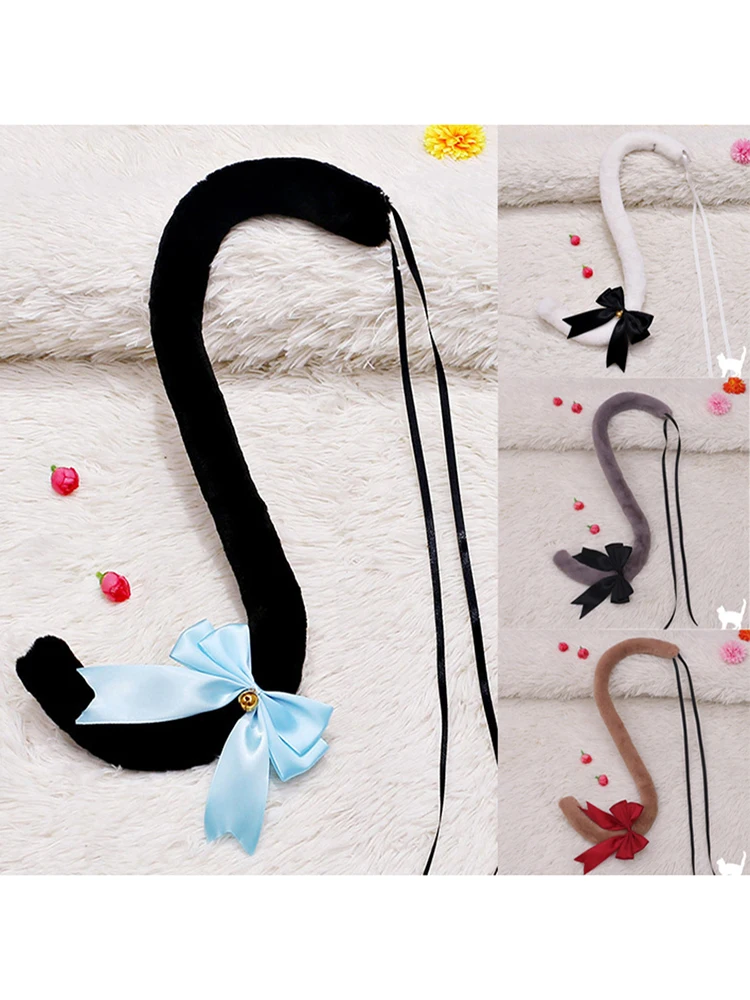 Cosplay Cat Tail Kitten Tail Show Anime Cat Ears Maid Cute Anime Accessories Halloween Party Costume Props Cat Tail Cosplay