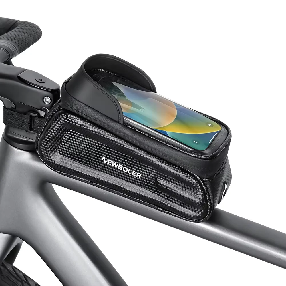 AliExpress NEWBOLER 2L Gravel Bike Bag Bike Top Tube Bag With Screws Waterproof EVA Cycling Frame Bag For Road MTB Gravel Bike