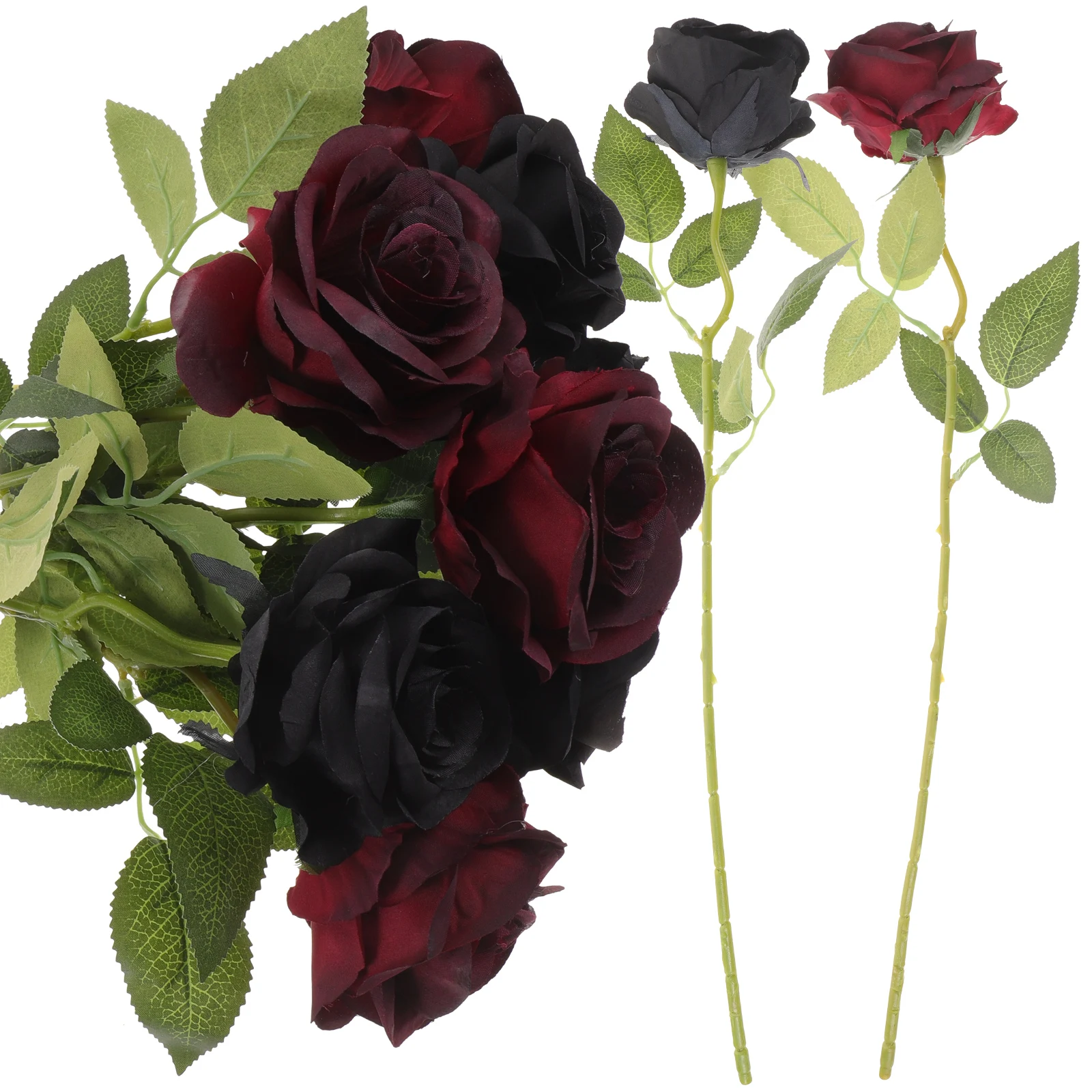 

8pcs Flowers Stems Faux Decorations for Party Wedding Artificial Party Supplies Flower Home Decor Household Plant