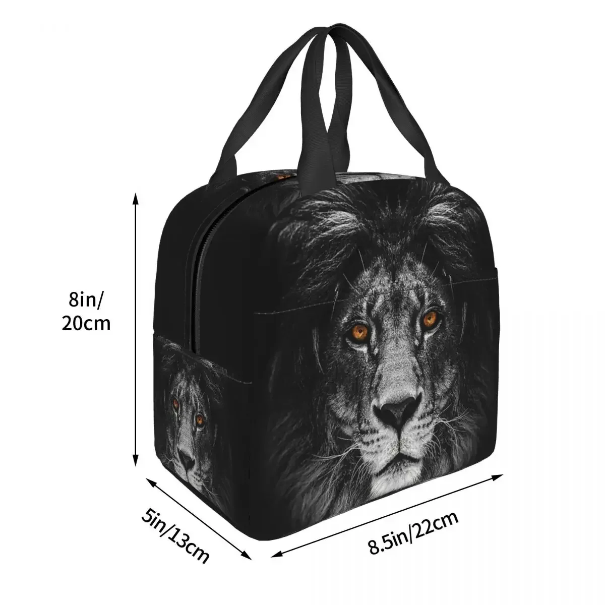 Lion Stare Design Insulated Lunch Bags Leakproof Picnic Bags Thermal Cooler Lunch Box Lunch Tote for Woman Work Children School