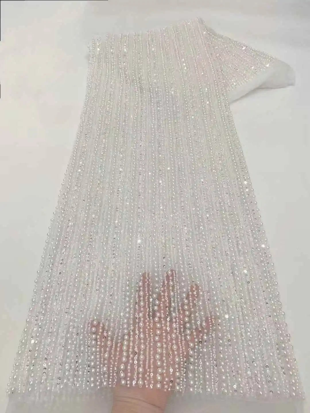 아프리카 나이지리아 페르시 프랑스어 메쉬 레이스와 스팽글 고품질 2025 자수 레이스 스팽글 레이스 웨딩 드레스 여성을위한