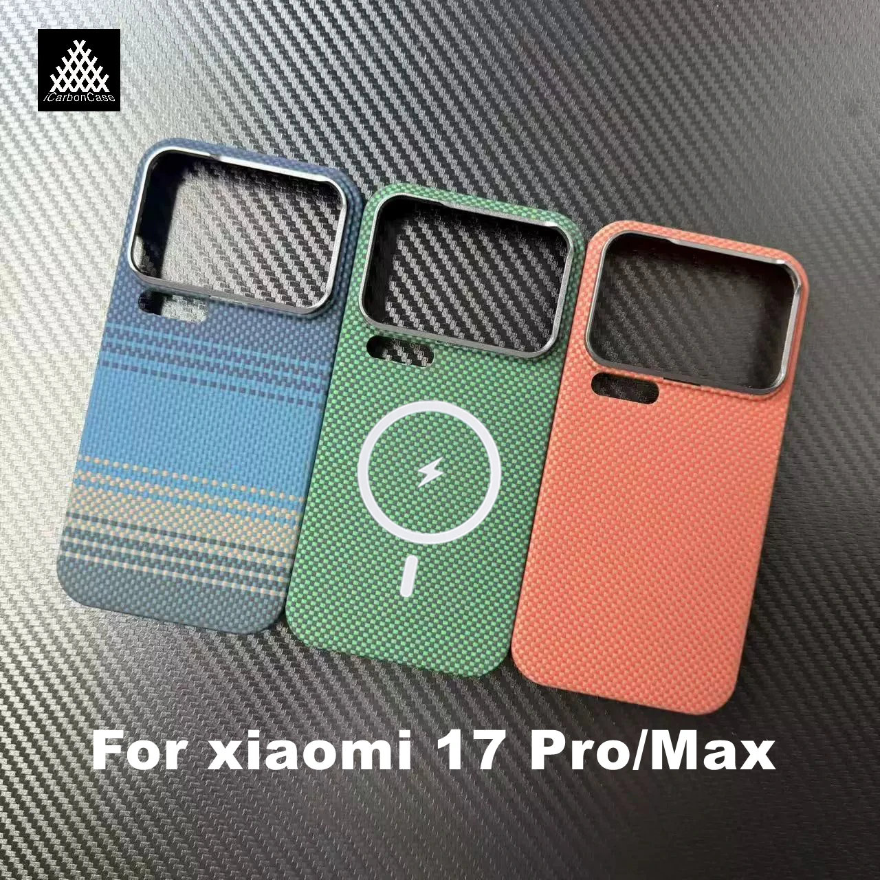 

100% Натуральный арамидный кевларовый карбоновый магнитный чехол для телефона Xiaomi 17 Pro Max / 17 Pro: Сверхлегкая тонкая задняя крышка с MagSafe