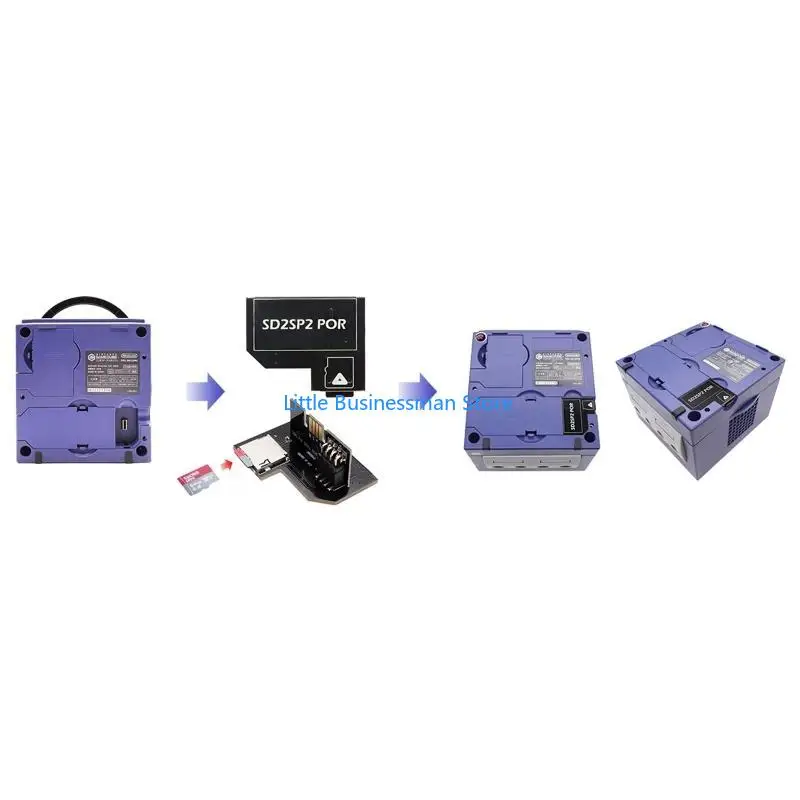 Ersatz-SD-Kartenadapter, TF-Kartenleser für Gamecube SD2SP2 SDLoad M76A – Detail 2