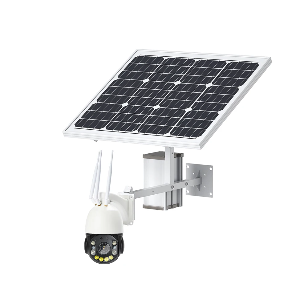 Solar 4G Ptz  4K 8MP 20X Optical Zoom 4G Speed Dome 60W Solar Panel with 50AH Battery 24 Hours Recording Humanoid Tracking view 2