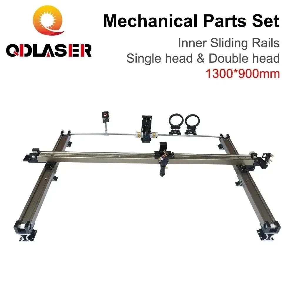 

QDLASER Mechanical Inner Sliding Rails Kits Spare Parts DIY 1300*900mm for 1390 CO2 Laser Engraving Cutting Machine