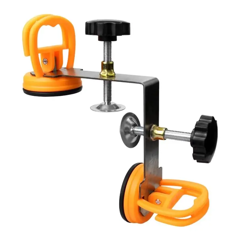 【NOW SAVE】4X 90 Degree Countertop Seam Setter, Right Angle Stone Setter Installation Tool Stainless Steel, Double Suction Cup