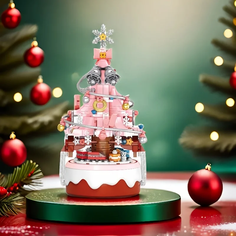 

Набор строительных блоков для рождественской елки, с использованием ABSbuilding для сборки строительных блоков на тему рождественской елки, подходит для мальчиков и девочек o