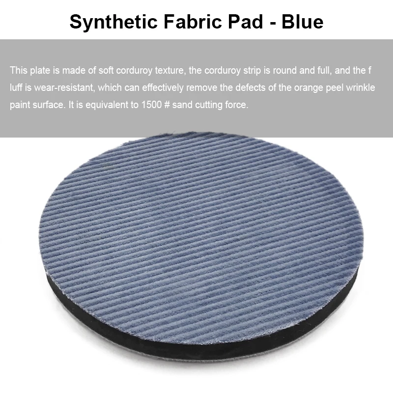 5Inch Car Polishing Pad Car Orange-peel Removal Polishing Pad Denim 125mm 2000 Grit Sanding Buffing Pad Denim Car Polishing Disc