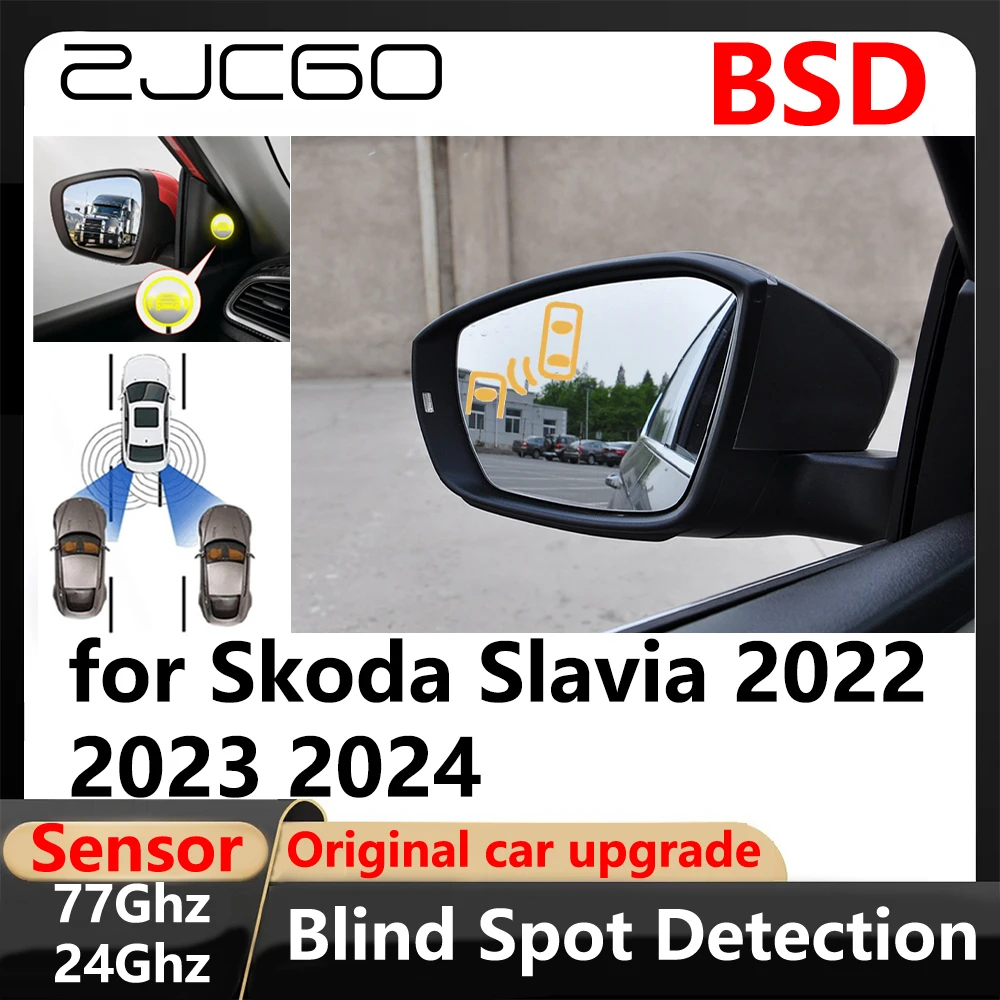 BSD Blind Spot Detection Lane Change Assisted Parking Driving Warnin for Skoda Slavia 2022 2023 2024