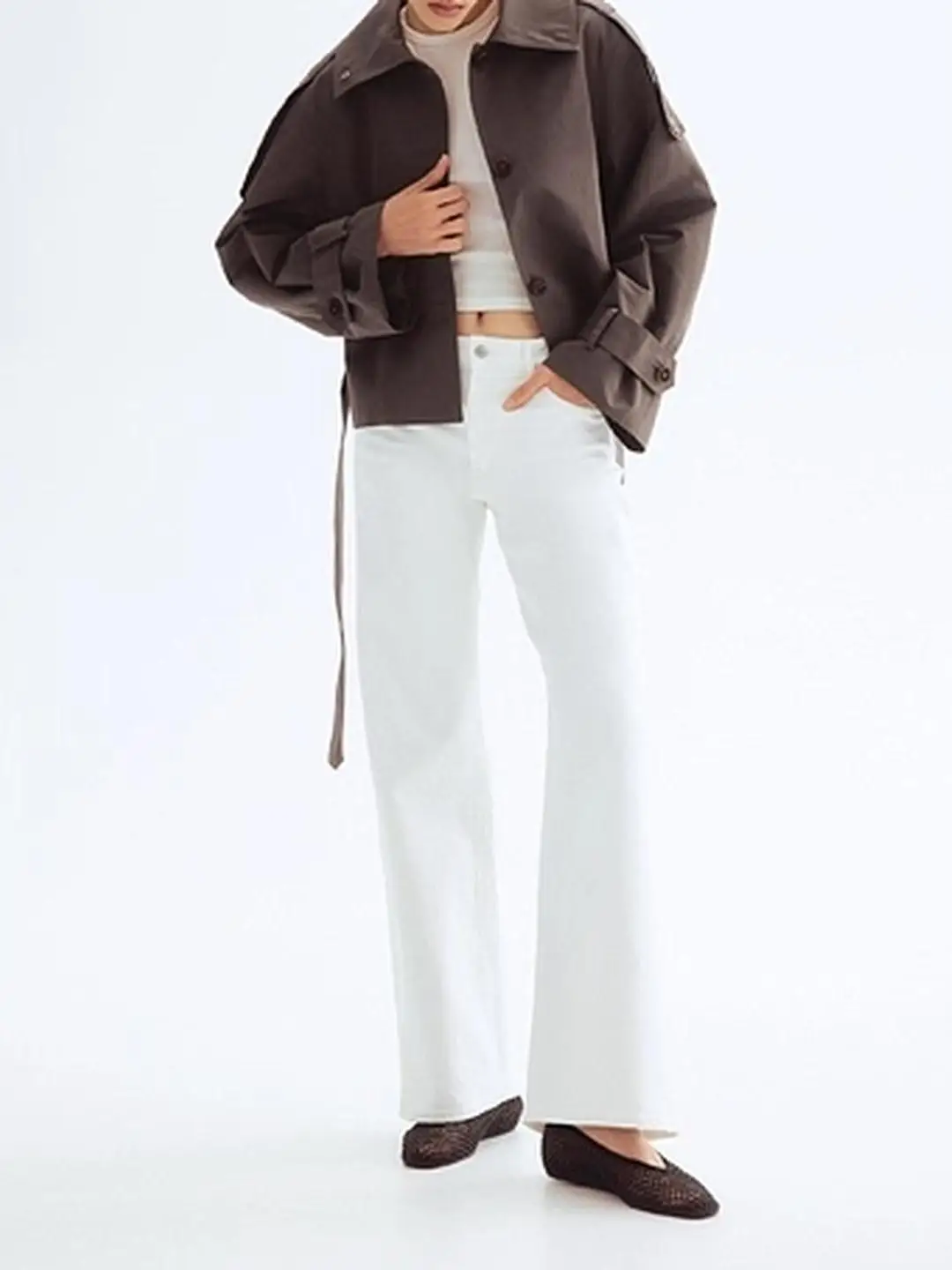 

Повседневная удобная ветровка с длинными рукавами и воротником-стойкой, модная универсальная женская верхняя одежда прямого кроя стандартной длины