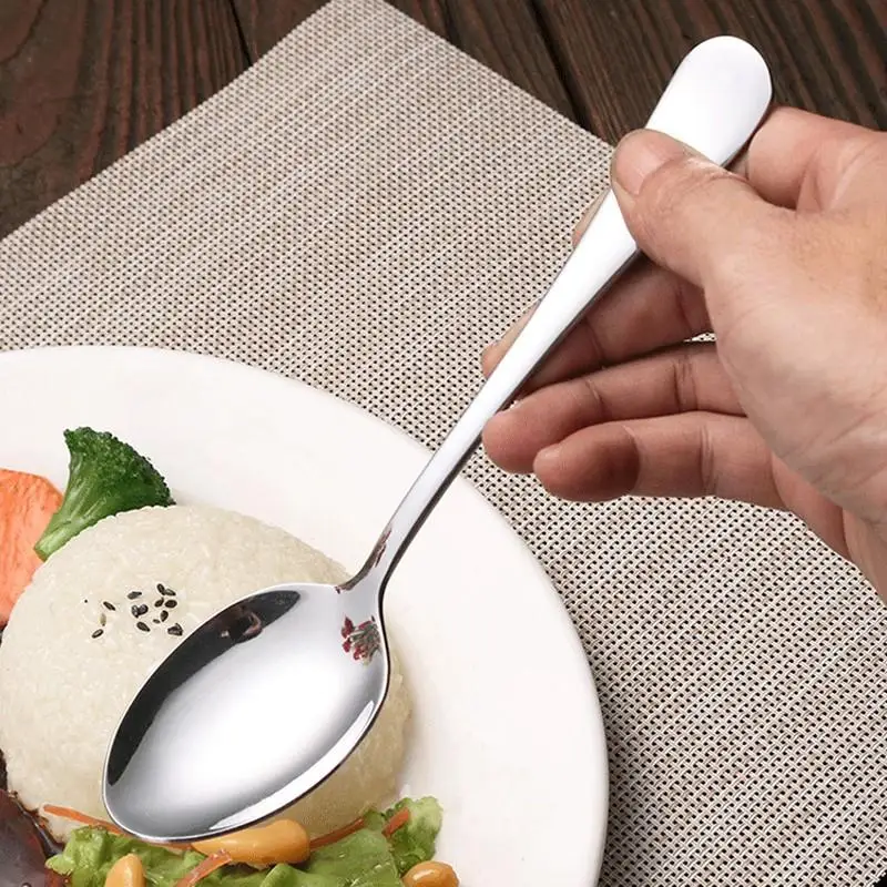 【HG】1 Set Stainless Steel Spoon Fork Set, Simple And Beautiful, Dishwasher Safe And Necessary For Every Household