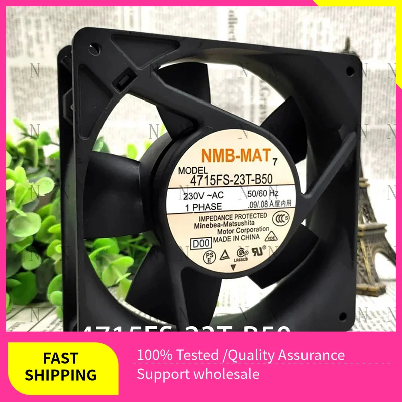 

YJJ FOR NMB 120*120*38mm 4715FS-23T-B50 230VAC 16W 0.09A Industrial Case cooling fan